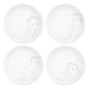 Sketchbook Grey CEREAL / SOUP BOWL SET OF 4