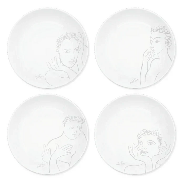 Sketchbook Grey CEREAL / SOUP BOWL SET OF 4