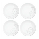 Sketchbook Grey DINNER PLATE SET OF 4