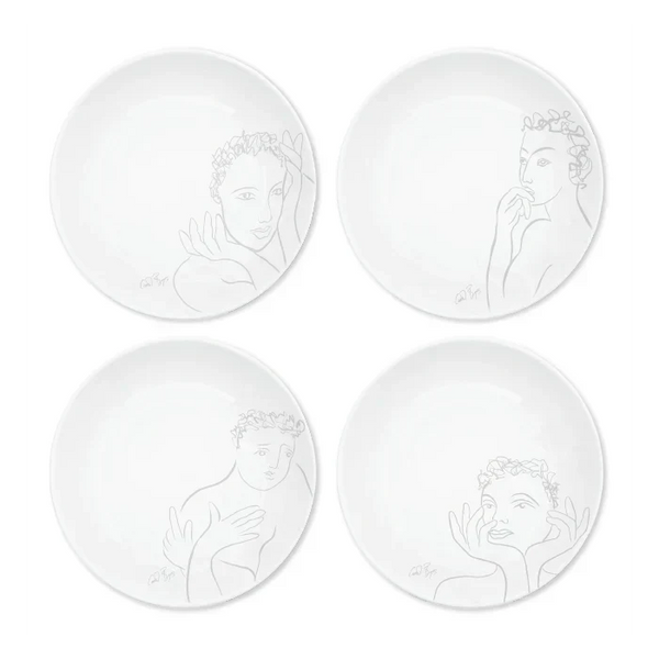 Sketchbook Grey DINNER PLATE SET OF 4