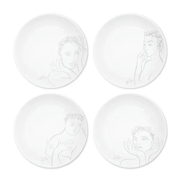 Sketchbook Grey DINNER PLATE SET OF 4