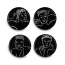 Sketchbook Black SIDE PLATE SET OF 4