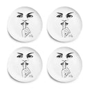 It's A Secret! DINNER PLATE SET OF 4