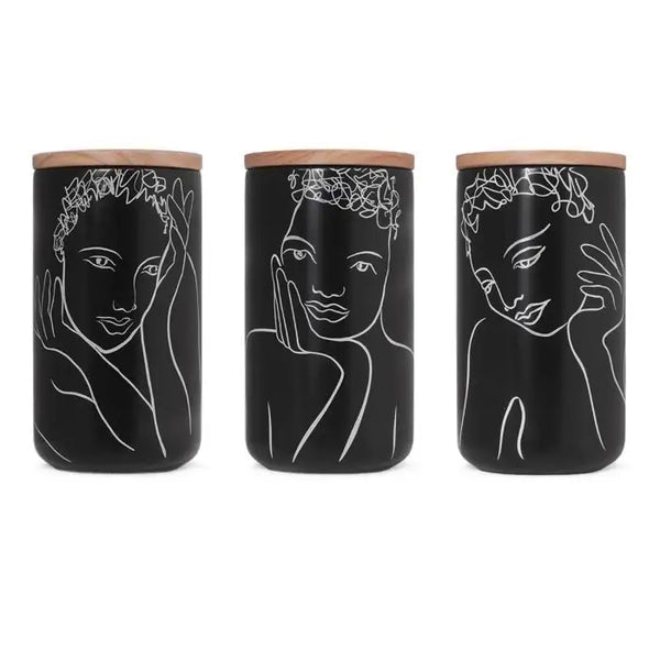 Sketchbook Black Mix CANISTER LARGE SET OF 3