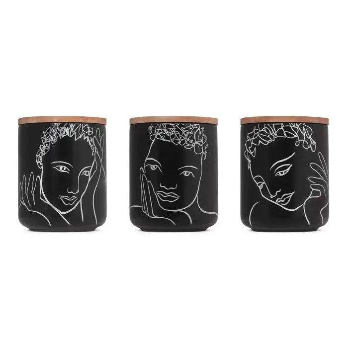 Sketchbook Black Mix CANISTER SMALL SET OF 3
