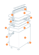 FIELDBAR GIN TRUNK - SAFARI WHITE