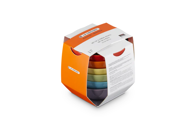 Stoneware Rainbow Set of 6 Cereal Bowls