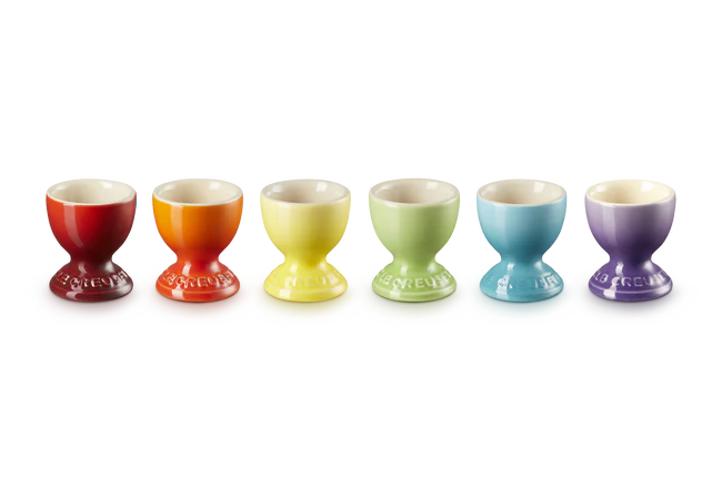Stoneware Rainbow Set of 6 Egg Cups