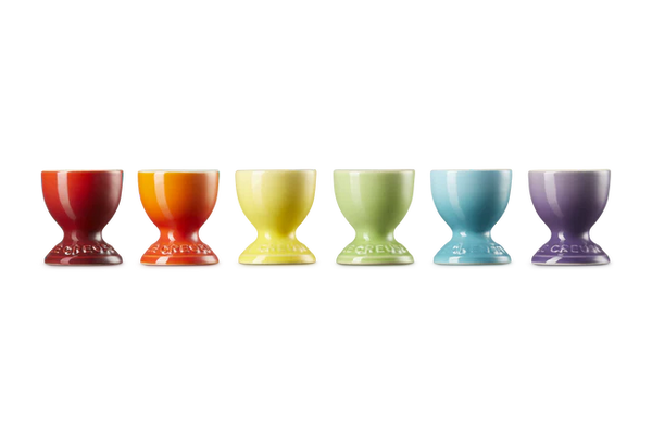 Stoneware Rainbow Set of 6 Egg Cups