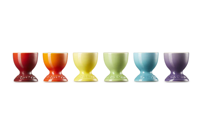 Stoneware Rainbow Set of 6 Egg Cups