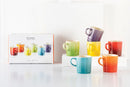 Stoneware Rainbow Set of 6 Seattle 400ml Mugs