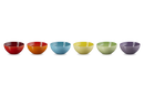 Stoneware Rainbow Set of 6 Snack Bowls