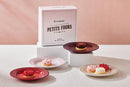 Stoneware Petits Fours Set of 4 Appetiser Plates