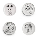 Sketchbook Mix SIDE PLATE SET OF 4