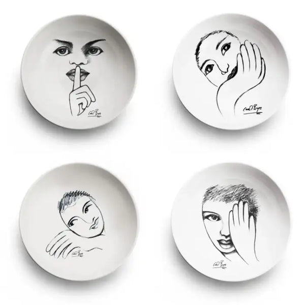Sketchbook Mix CEREAL / SOUP BOWL SET OF 4